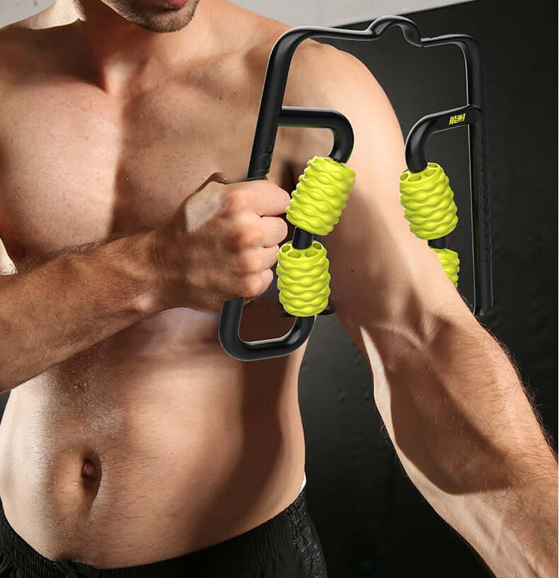 Nutrivibe Foam Muscle Roller relieves muscle tension, improves flexibility, and supports recovery with deep tissue massage therapy.