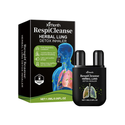 Breathe easier with NUTRIVIBE Herbal Lung Detox Inhaler. Supports lung health, clears airways, and promotes fresh respiratory balance.