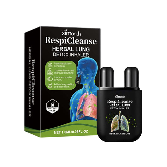 Breathe easier with NUTRIVIBE Herbal Lung Detox Inhaler. Supports lung health, clears airways, and promotes fresh respiratory balance.