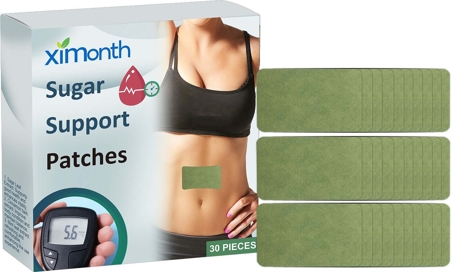 NUTRIVIBE Sugar Support Patches help maintain stable blood sugar levels naturally for daily wellness and metabolic balance.