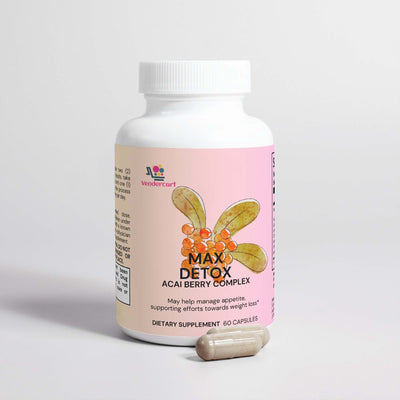 Cleanse and energize with NUTRIVIBE Max Detox Acai Berry—powerful antioxidant support for natural detox and daily vitality.