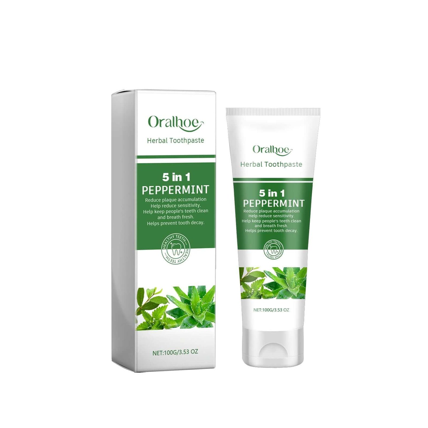 NUTRIVIBE Herbal Toothpaste cleans, freshens breath, and supports gum health with natural botanicals for daily oral care and lasting freshness.