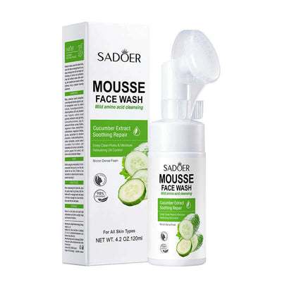 NUTRIVIBE Hyaluronic Acid Amino Acid Cleansing Mousse gently cleanses, hydrates, and refreshes skin while maintaining elasticity and promoting a radiant complexion.