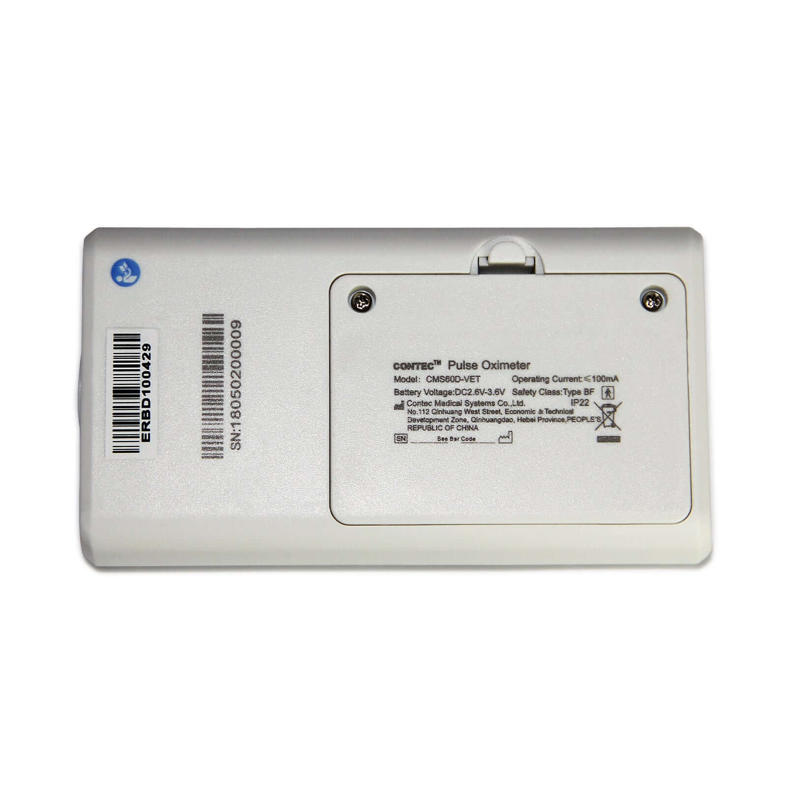 Nutrivibe Vet Pulse Oximeter measures SpO2 and pulse rate using ear and tongue probes, designed for precise veterinary monitoring with PC software integration.
