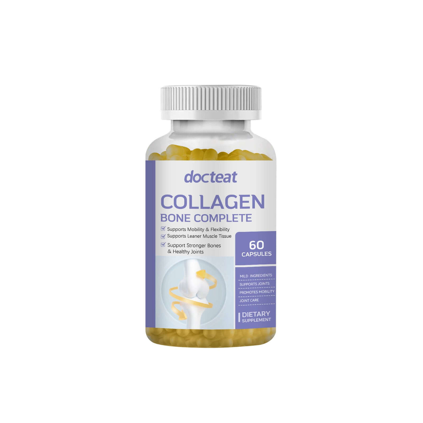NUTRIVIBE Collagen Capsules support skin, hair, and nails while delivering essential multivitamins for daily wellness.