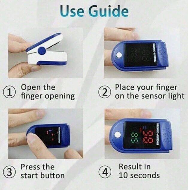 Nutrivibe Finger Pulse Oximeter accurately measures blood oxygen saturation (SpO2) and heart rate with a compact, portable, and easy-to-use design for UK users.