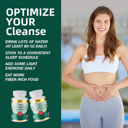 NUTRIVIBE 7-Day Colon Cleanse & Detox Capsules support digestive wellness, promote toxin removal, and enhance gut health naturally