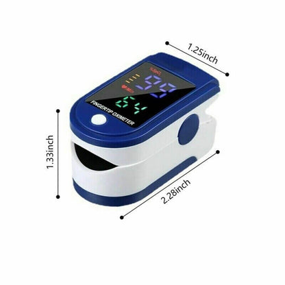 Nutrivibe Finger Pulse Oximeter accurately measures blood oxygen saturation (SpO2) and heart rate with a compact, portable, and easy-to-use design for UK users.
