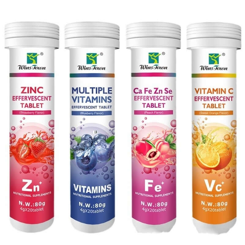 NUTRIVIBE Effervescent Tablets with Calcium, Iron, and Zinc support bone health, immunity, and overall wellness in a tasty, fast-dissolving daily supplement.
