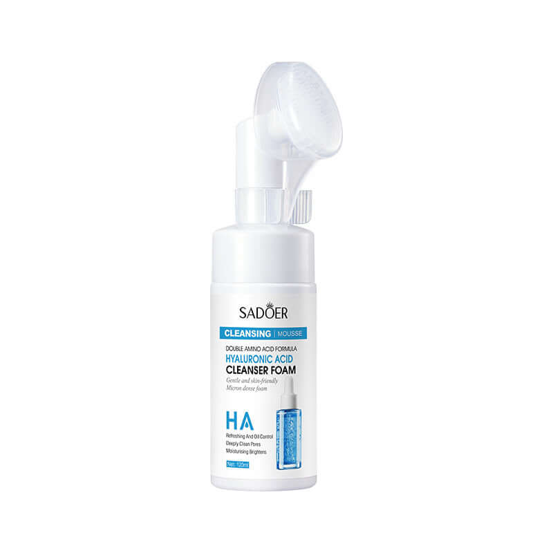 NUTRIVIBE Hyaluronic Acid Amino Acid Cleansing Mousse gently cleanses, hydrates, and refreshes skin while maintaining elasticity and promoting a radiant complexion.