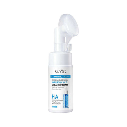 NUTRIVIBE Hyaluronic Acid Amino Acid Cleansing Mousse gently cleanses, hydrates, and refreshes skin while maintaining elasticity and promoting a radiant complexion.
