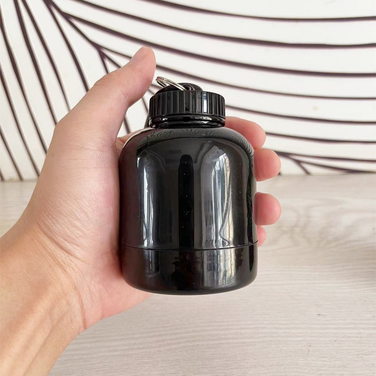 NUTRIVIBE Keychain Protein Funnel is BPA-free, portable, and perfect for transferring protein powders easily into bottles anywhere, anytime.