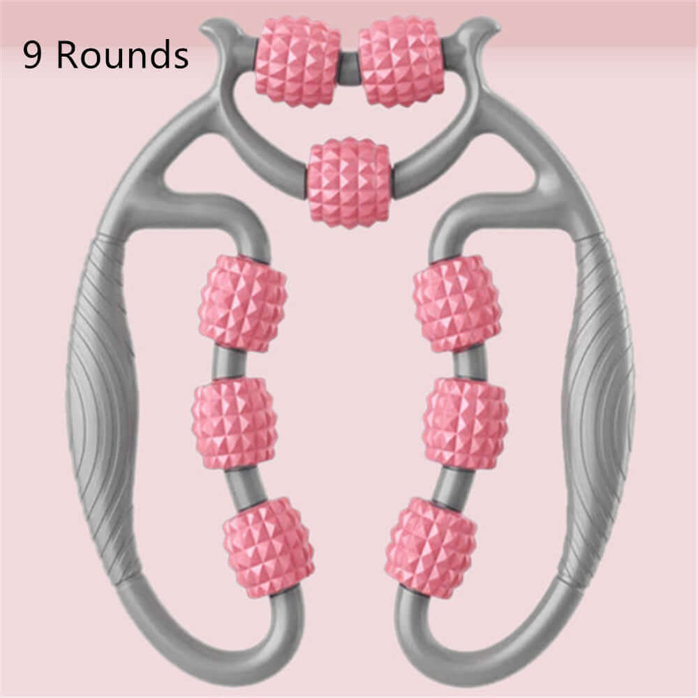 Nutrivibe Muscle Elimination Trainer Roller helps relieve muscle tension, improve flexibility, and enhance recovery for yoga enthusiasts and students.