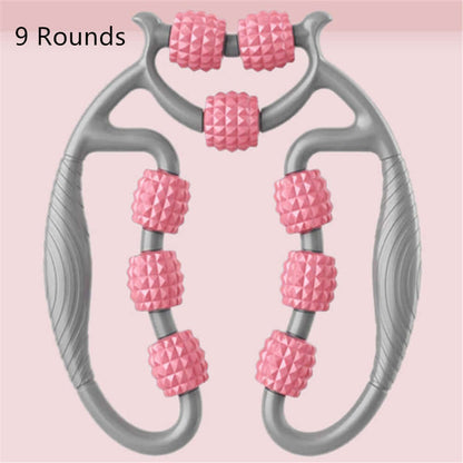 Nutrivibe Muscle Elimination Trainer Roller helps relieve muscle tension, improve flexibility, and enhance recovery for yoga enthusiasts and students.