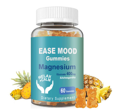 NUTRIVIBE Glycine Magnesium Gummies with Vitamin D support muscle relaxation, bone health, and overall wellness in a tasty, convenient, daily chewable form.