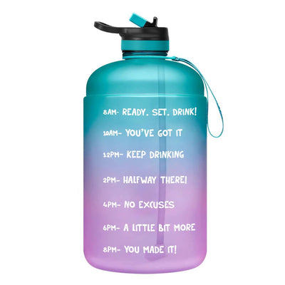Nutrivibe Gallon Water Bottle is a durable, BPA-free sports jug with a straw, perfect for hydration during workouts, gym sessions, or outdoor activities.