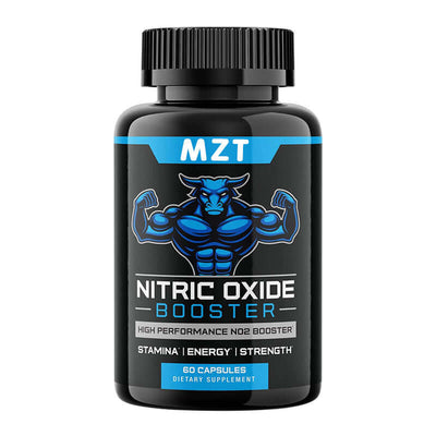 NUTRIVIBE Nitric Oxide Capsules designed to enhance energy, stamina, and circulation for optimal workout performance.