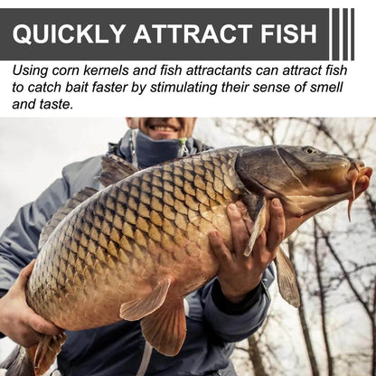 Nutrivibe Premium Corn Fish Bait is a portable, high-performance bait ideal for freshwater reservoirs, rivers, and lakes.