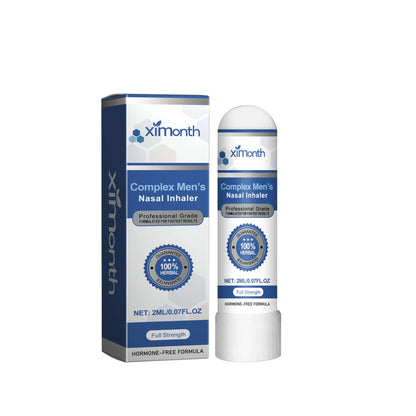NUTRIVIBE Complex Men’s Nasal Inhaler offers quick relief, clears breathing passages, and boosts focus with natural aromatic herbal support.