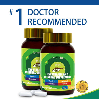 NUTRIVIBE Eye Vitamin & Mineral Supplements support vision clarity, reduce eye strain, and protect long-term eye health with essential nutrients.