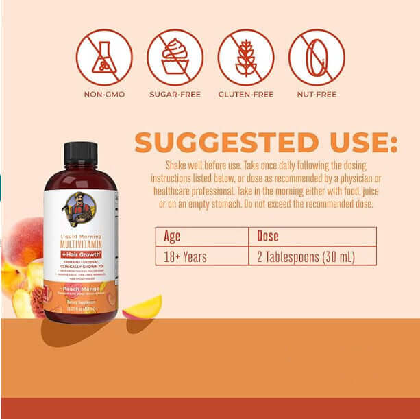NUTRIVIBE Liquid Multivitamin Drops offer fast-absorbing nutrients for energy, immunity & focus. Easy-to-take. Compare to MaryRuth’s formula.