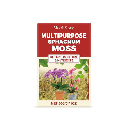 NUTRIVIBE Multipurpose Sphagnum Moss retains moisture, supports plant growth, and is ideal for gardening, orchids, and crafts.