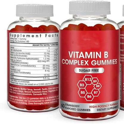 NUTRIVIBE Complex Vitamin B Gummies boost energy, support metabolism, and promote wellness with delicious, easy-to-take daily nutrition.