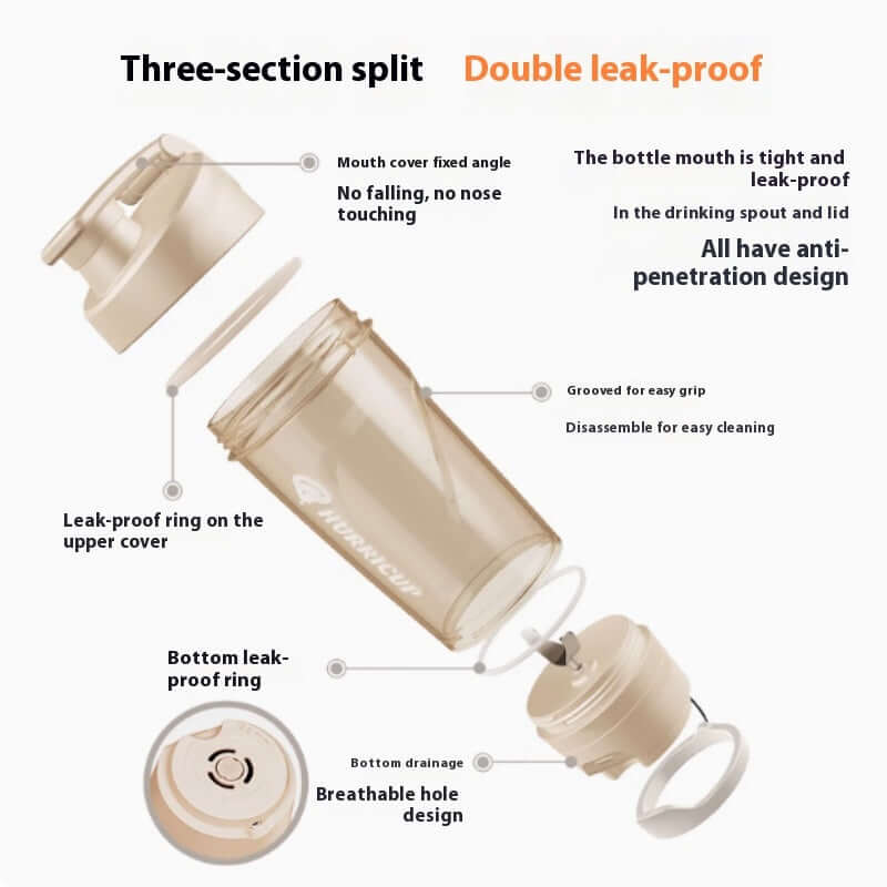 NUTRIVIBE Protein Powder Manual Mixing Cup makes smooth shakes anywhere—easy to use, portable, durable, and designed for fitness lifestyles.