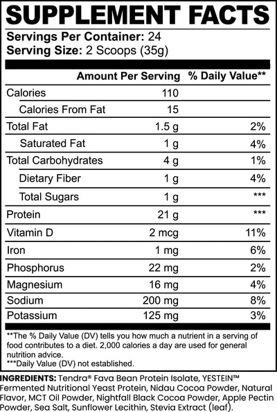 NUTRIVIBE Plant Protein Chocolate supports muscle recovery, weight management, and digestive health with 21g of plant-based protein per serving.