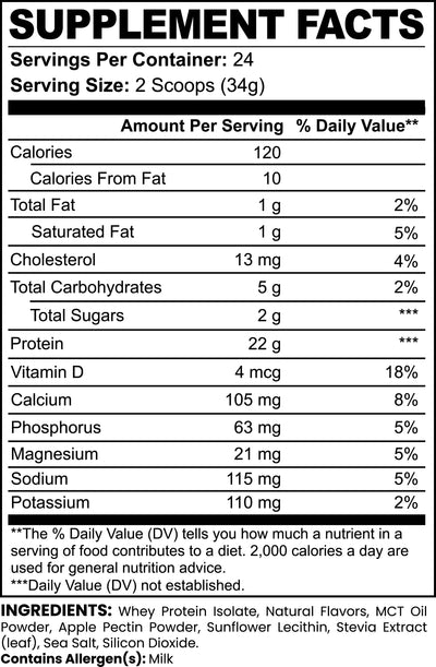 NUTRIVIBE Advanced Whey Protein Isolate supports muscle growth, recovery, and overall wellness with high-quality protein in a 29.6 OZ container.
