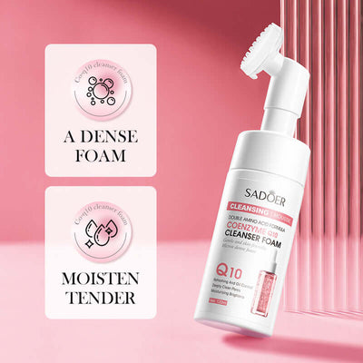 NUTRIVIBE Hyaluronic Acid Amino Acid Cleansing Mousse gently cleanses, hydrates, and refreshes skin while maintaining elasticity and promoting a radiant complexion.