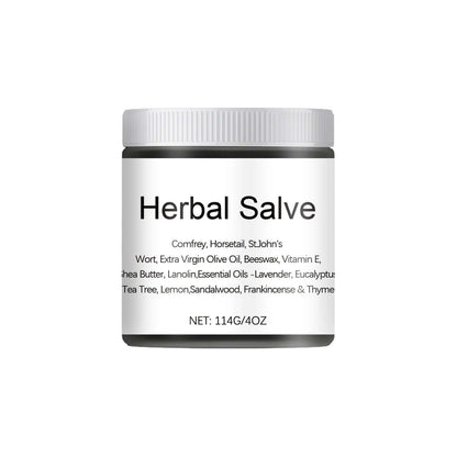 NUTRIVIBE Herbal Salve nourishes dry skin, calms irritation, and protects with soothing botanicals for daily natural skincare.