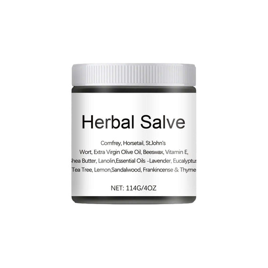 NUTRIVIBE Herbal Salve nourishes dry skin, calms irritation, and protects with soothing botanicals for daily natural skincare.