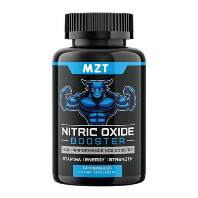 NUTRIVIBE Nitric Oxide Capsules designed to enhance energy, stamina, and circulation for optimal workout performance.