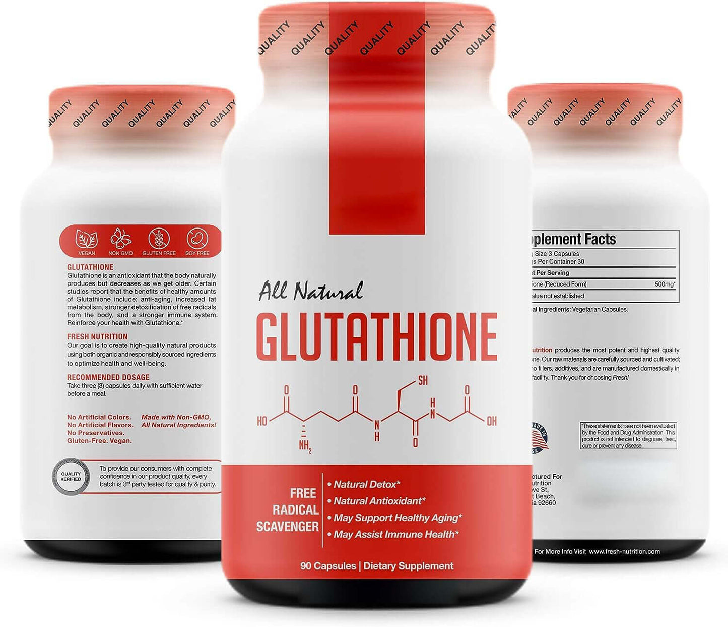 NUTRIVIBE Glutathione Capsules promote antioxidant protection, skin radiance, and overall wellness with natural daily support.