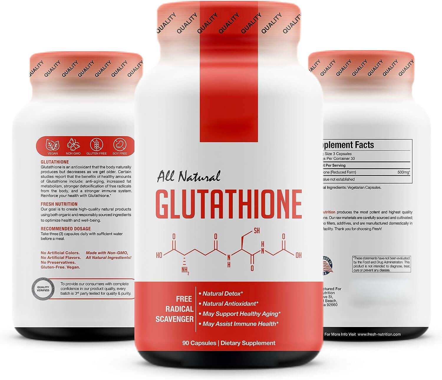 NUTRIVIBE Glutathione Capsules promote antioxidant protection, skin radiance, and overall wellness with natural daily support.