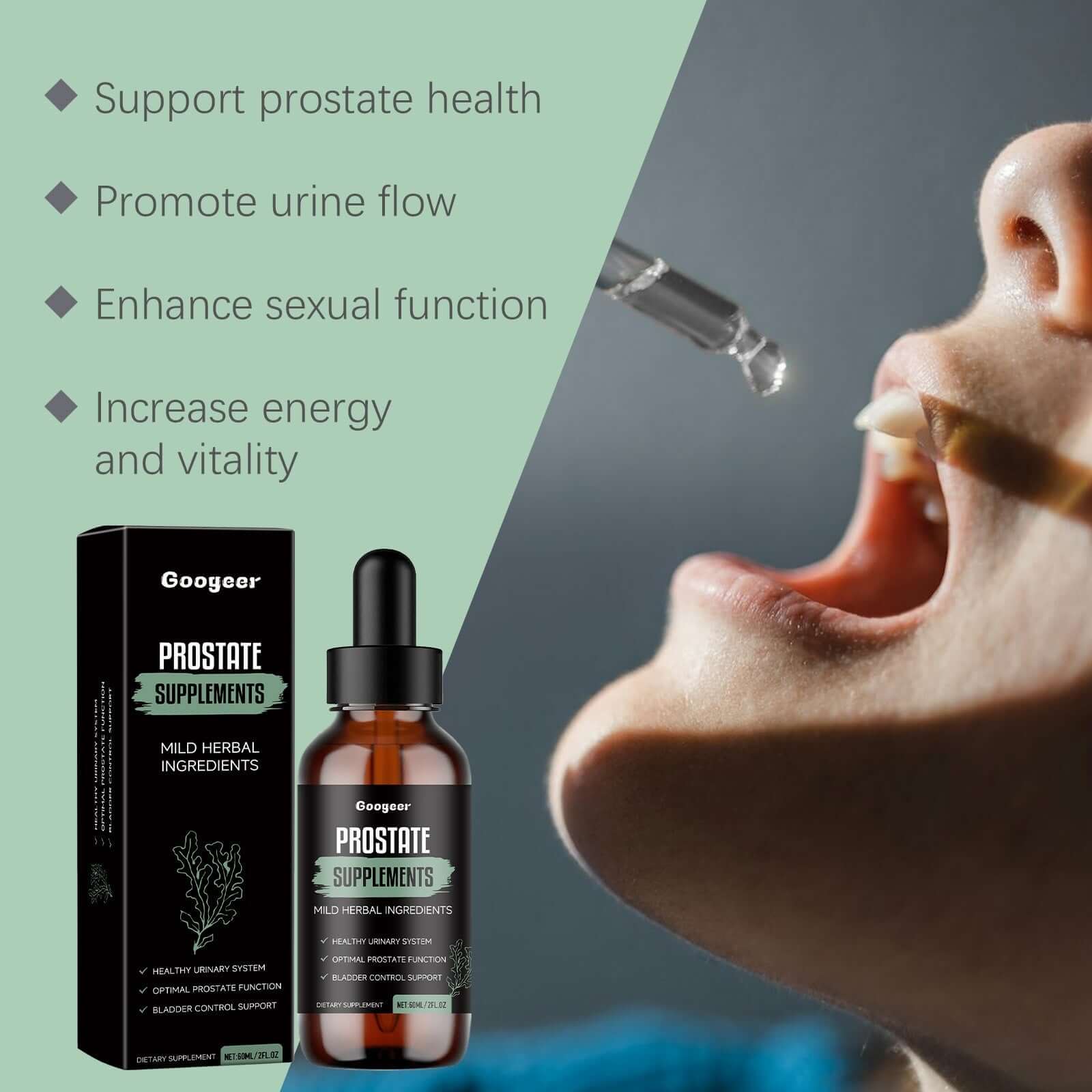 NUTRIVIBE Googeer prostate supplements promote prostate comfort, urinary health, and men’s vitality with natural support for daily balance and wellness.