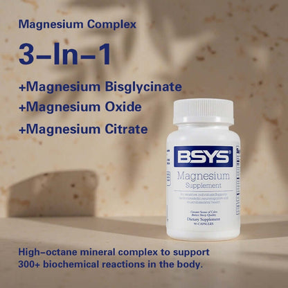 NUTRIVIBE Magnesium Supplements support sleep, anxiety relief, muscle relaxation, heart health, blood sugar balance, and cognitive function.