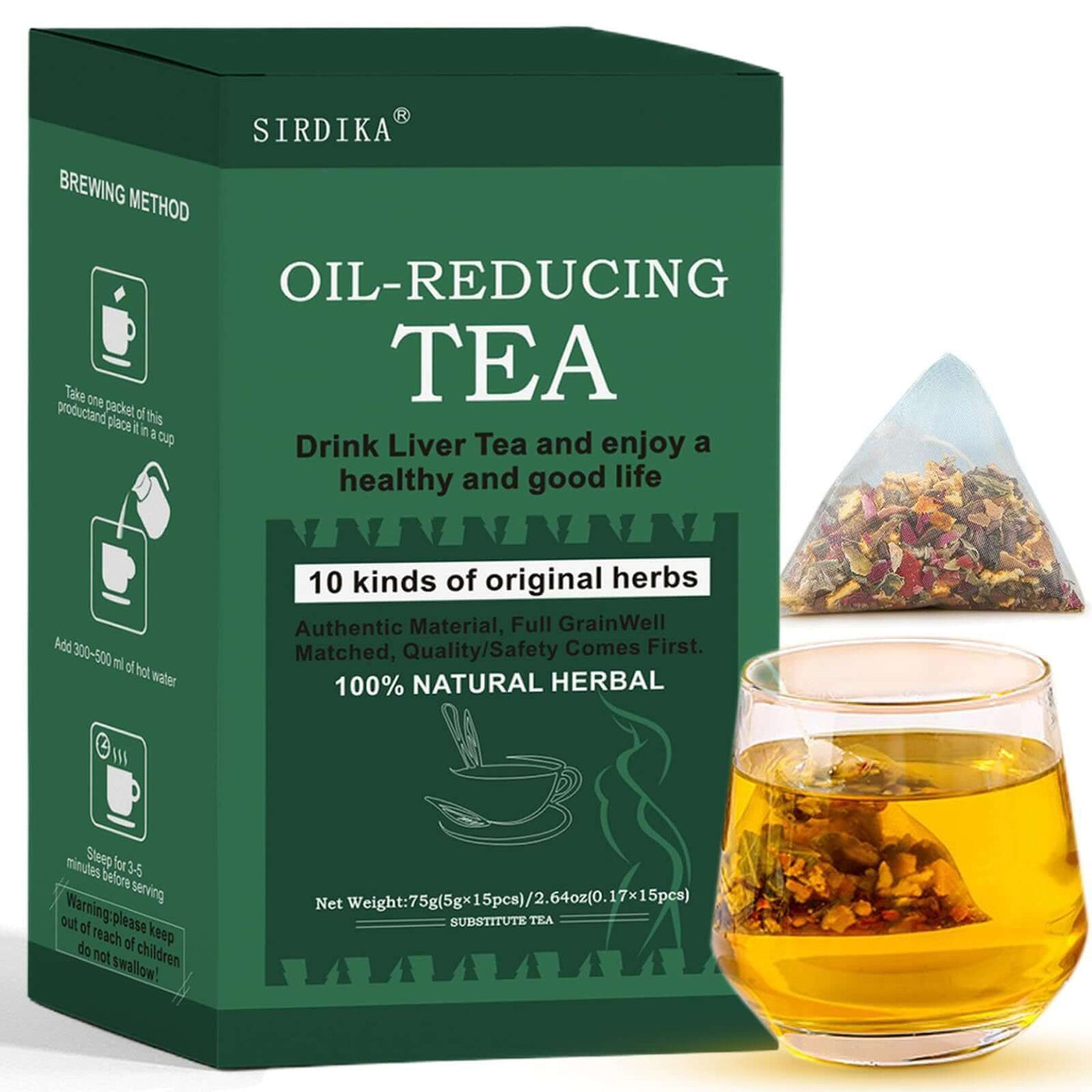 NUTRIVIBE Liver and Kidney Care Tea supports detox, vitality, and organ health for men and women with natural herbal ingredients.