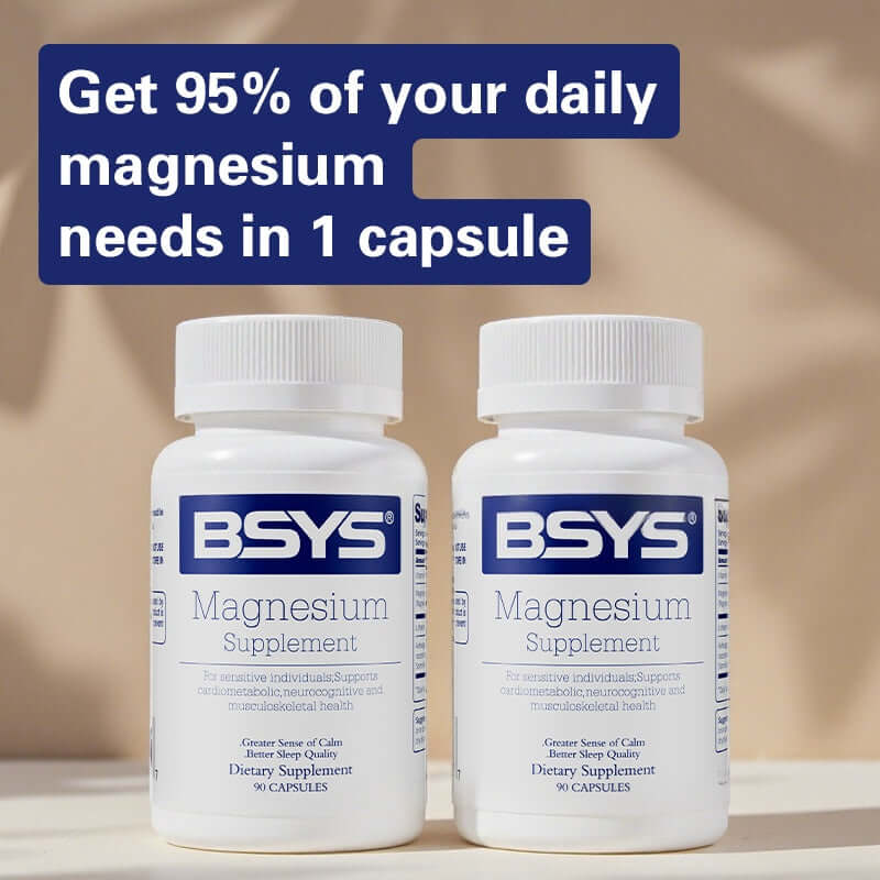 NUTRIVIBE Magnesium Supplements support sleep, anxiety relief, muscle relaxation, heart health, blood sugar balance, and cognitive function.
