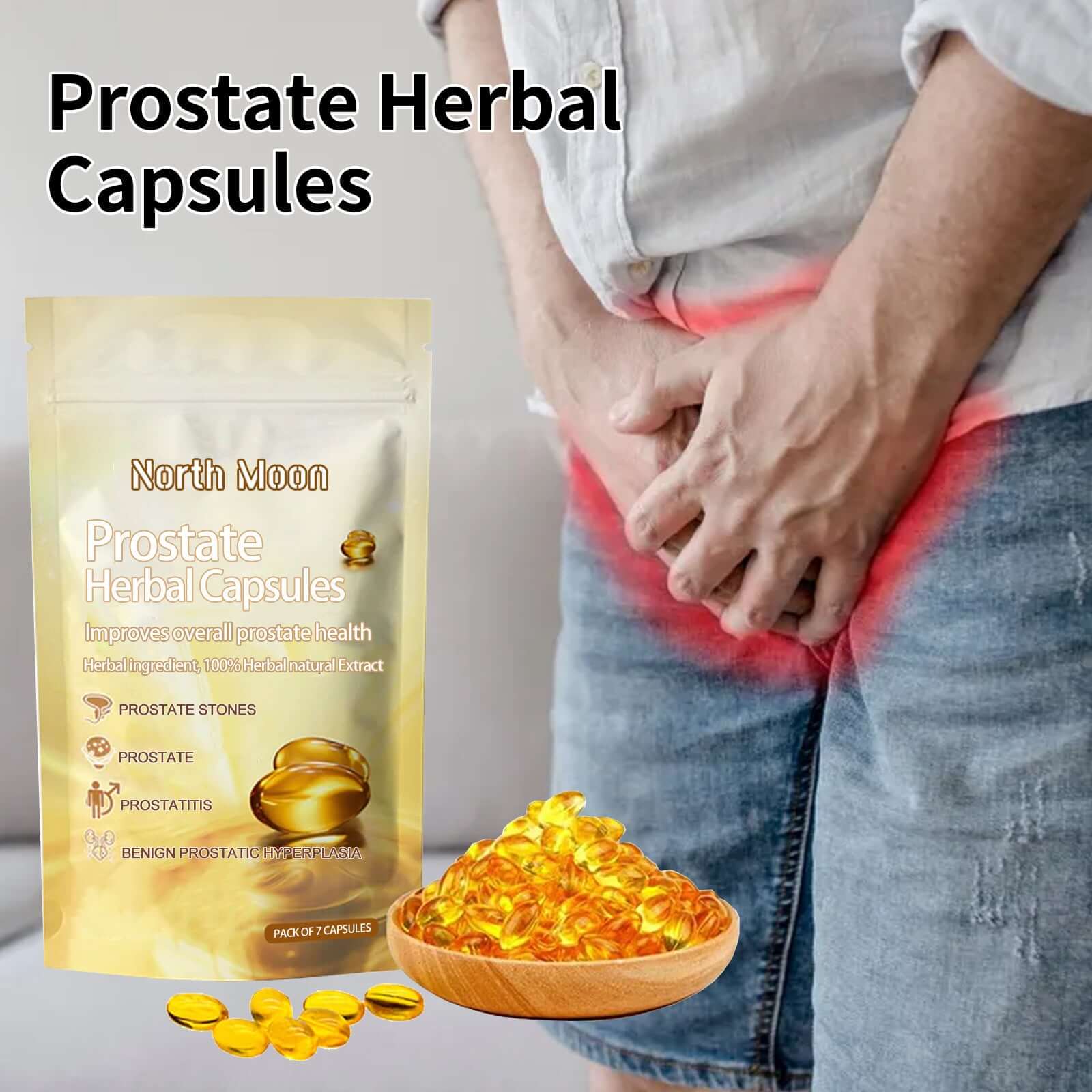 NUTRIVIBE Yang Warming Kidney Capsules support male vitality, relieve discomfort, and promote energy and kidney care naturally.