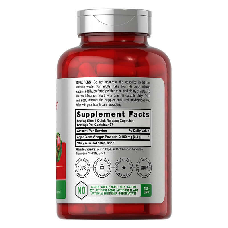 NUTRIVIBE Vinegar Capsules support digestion, metabolism & detox with apple cider vinegar in easy-to-take form. Clean your system with NUTRIVIBE today.