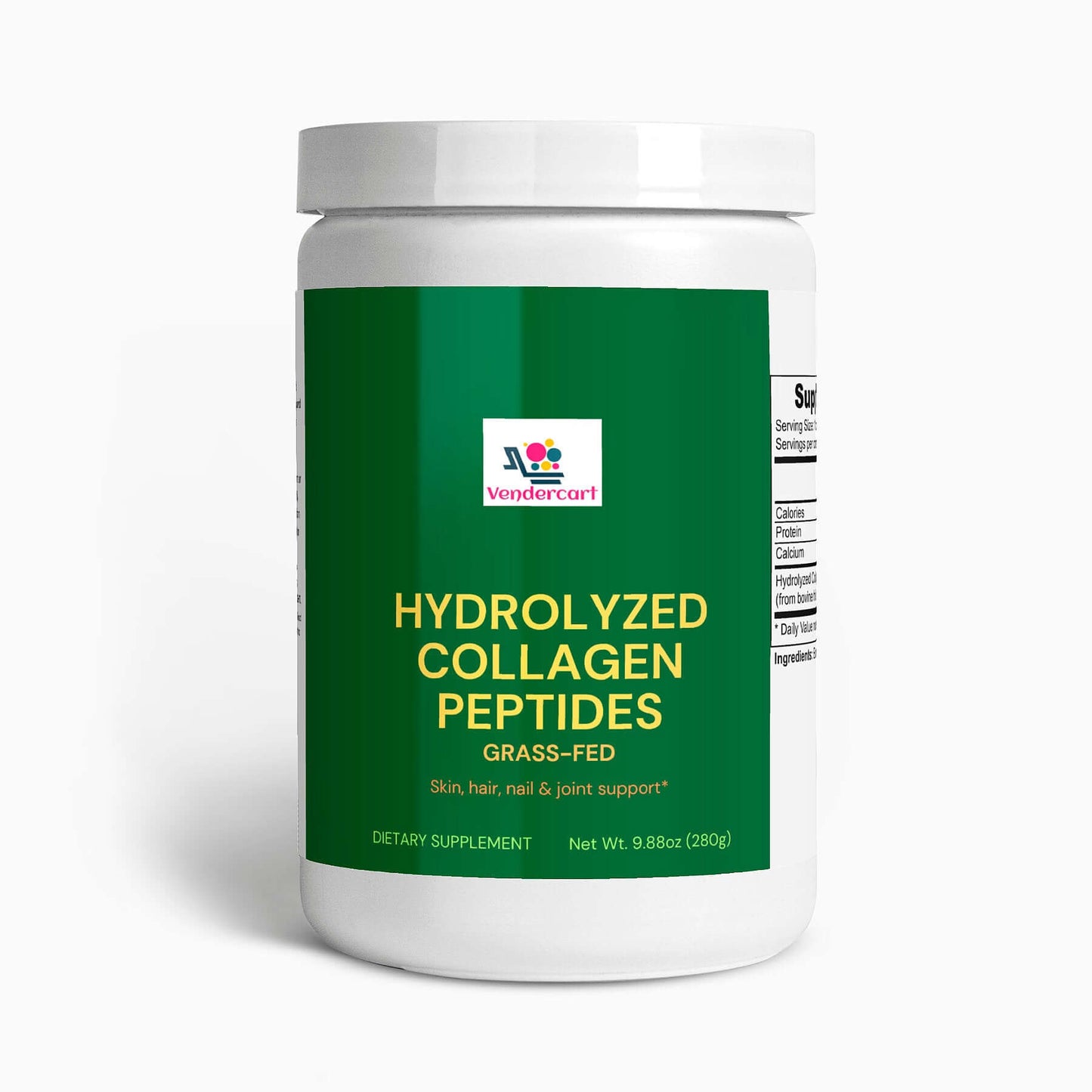 NUTRIVIBE Grass-Fed Hydrolyzed Collagen Peptides support skin, hair, nails, and joints with clean protein sourced from pasture-raised cattle