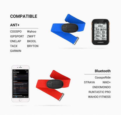 Nutrivibe Bluetooth Chest Heart Rate Monitor provides accurate, waterproof heart rate tracking for cycling, running, and other fitness activities.