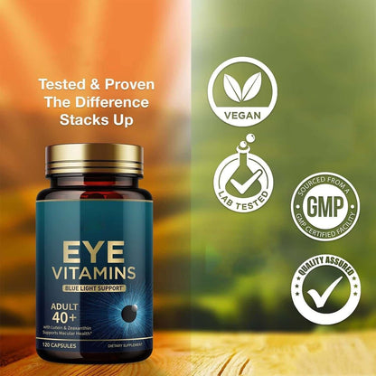 NUTRIVIBE Eye Vitamin Capsules support clear vision, reduce strain, and protect eye health with essential nutrients and antioxidants.