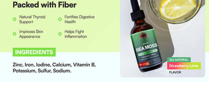 NUTRIVIBE Sea Moss Liquid Drops deliver immune support, digestive health, and natural energy in a fast-absorbing liquid form.
