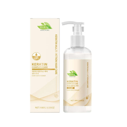 NUTRIVIBE Keratin Complex Care Conditioner nourishes, smooths, and strengthens hair with keratin proteins for lasting shine and softness.