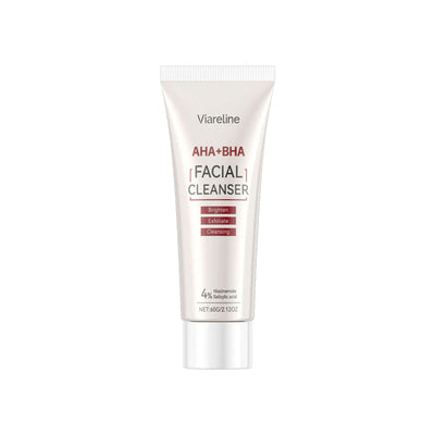 NUTRIVIBE Fruit Acid Salicylic Acid Facial Cleanser gently removes impurities, exfoliates, and unclogs pores for smooth, clear, and refreshed skin daily.