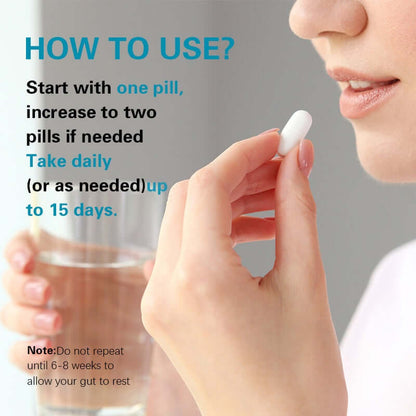 NUTRIVIBE BSYS Intestinal Cleanse Capsules support gut health, promote regular bowel movements, and aid daily digestive detox.
