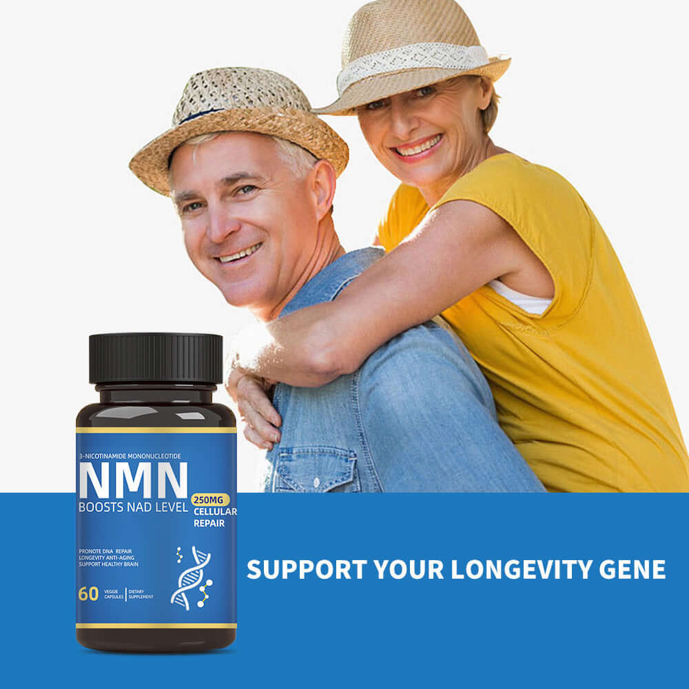 NUTRIVIBE Nicotinamide Single Nucleotide Capsules support energy, cellular health, and vitality with 60 easy-to-take daily capsules.